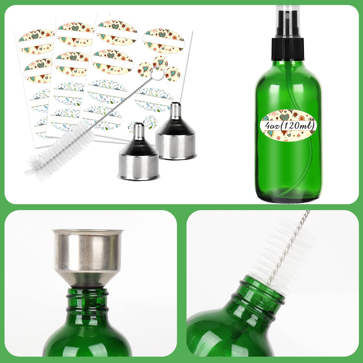 CycleMore travel-size glass bottles ideal for on-the-go routines.