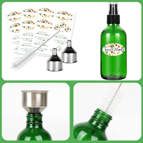 CycleMore travel-size glass bottles ideal for on-the-go routines.