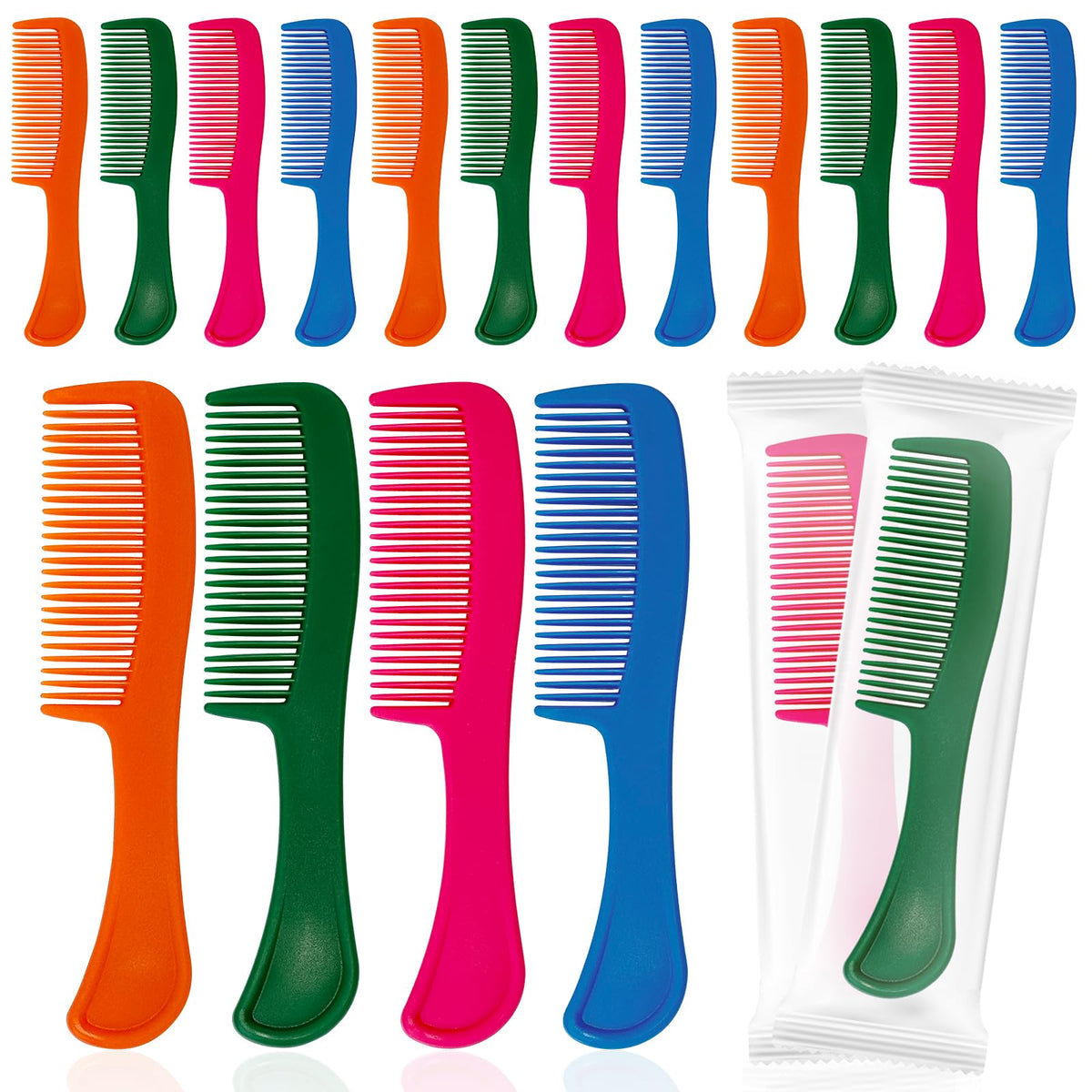 Cydioa 100-pcs bulk combs in four colors for versatile styling