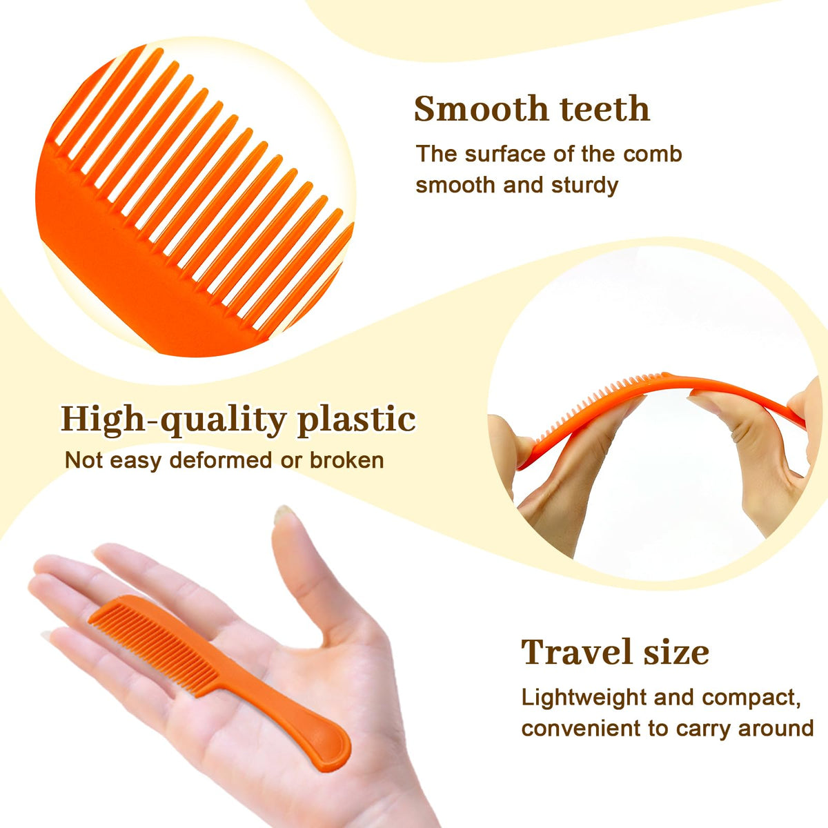 Cydioa individually wrapped combs for hygiene and gifting