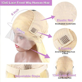 CYIKLI 613 lace front wig baby hair detail frames the face naturally