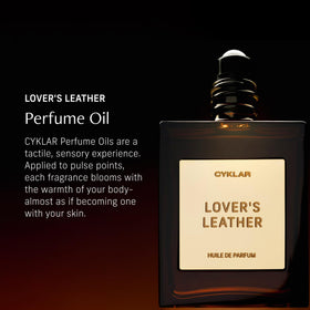 CYKLAR Lover's Leather roll-on applies precisely to pulse points for lasting scent.