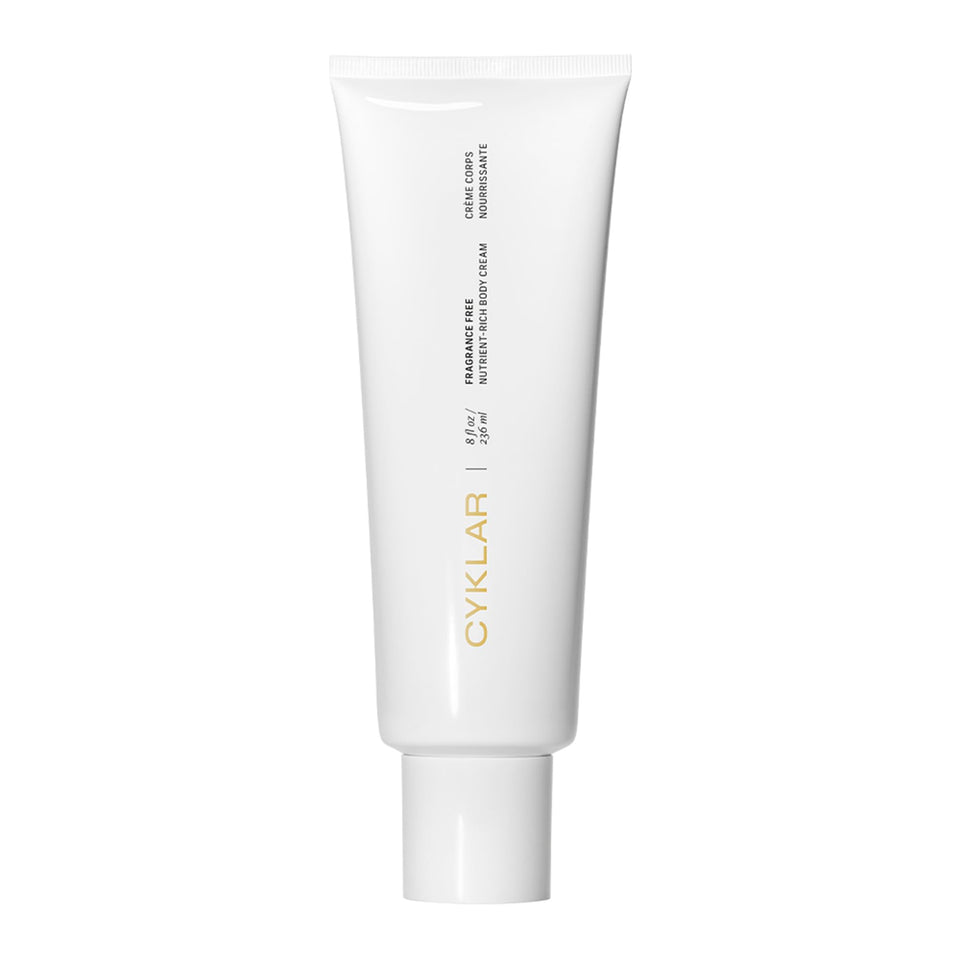 CYKLAR Nutrient Rich Body Cream tube delivering fast-absorbing hydration for dry skin