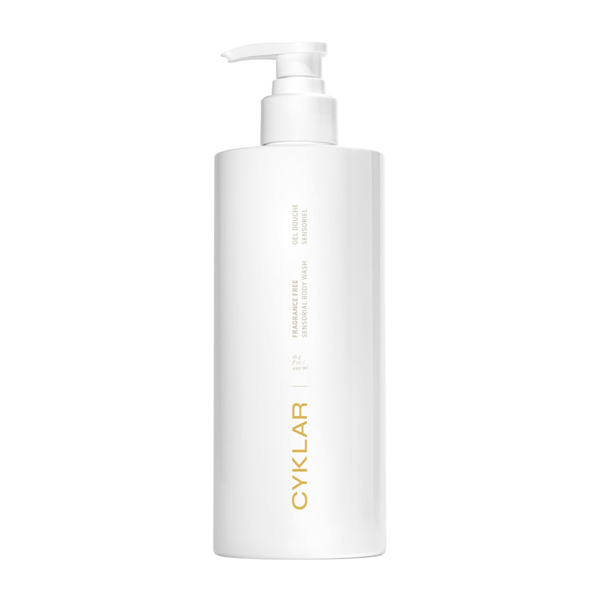 CYKLAR Sensorial Body Wash fragrance-free bottle offering hydrating cleanse for all skin types