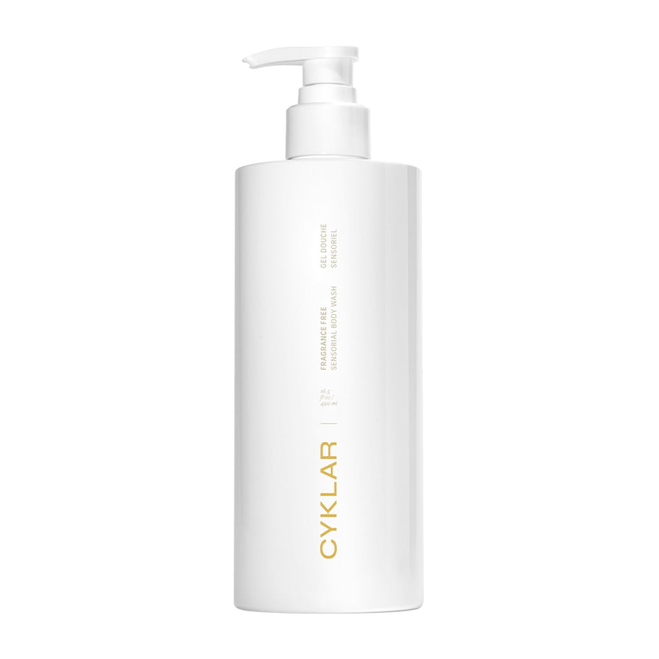 CYKLAR Sensorial Body Wash fragrance-free bottle offering hydrating cleanse for all skin types