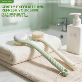 CYMPHW dual-sided brush head enables versatile cleansing and exfoliation