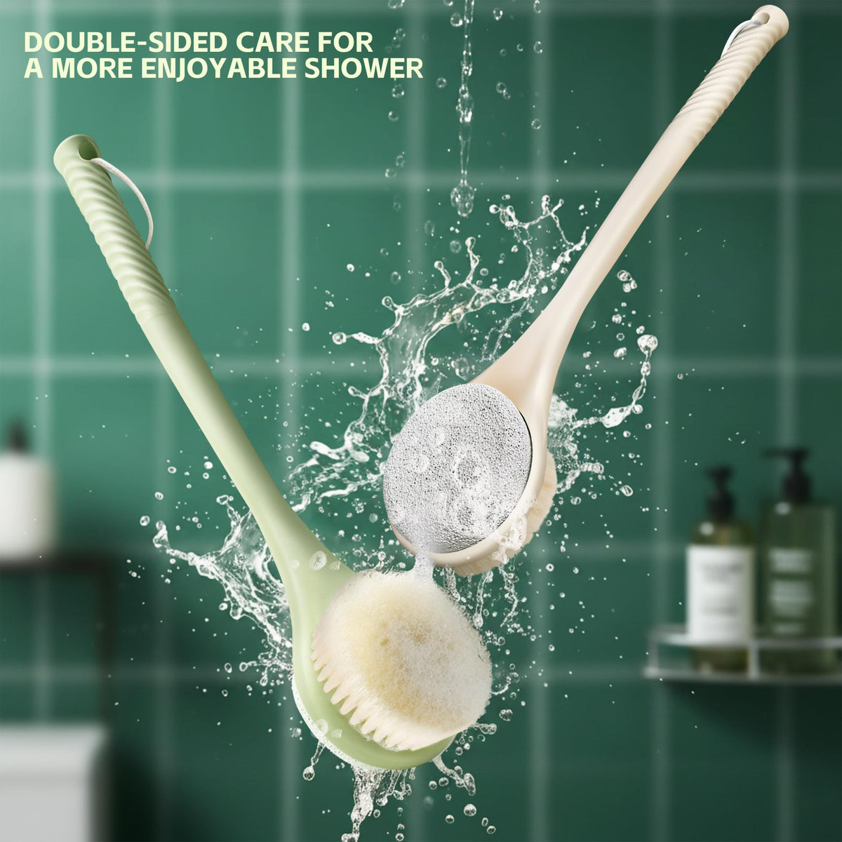 CYMPHW dual-sided brush with pumice for exfoliating feet