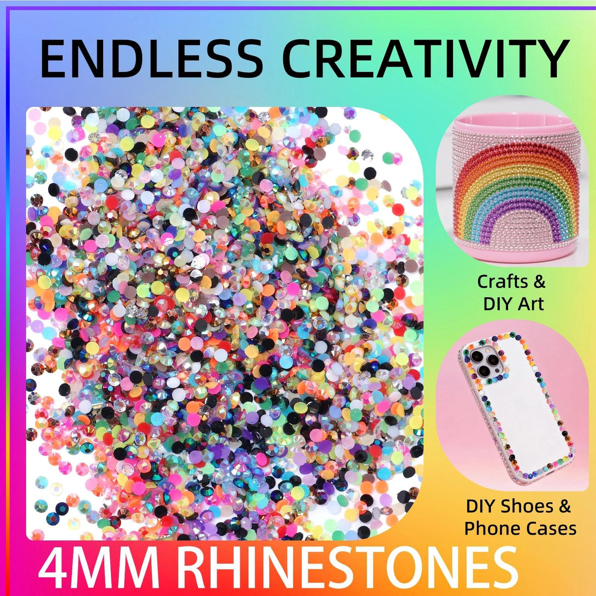 Cynailli bedazzling gems for DIY crafts provide bright color and eye-catching shine.