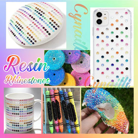 Cynailli premium resin rhinestones offer bright colors and reliable shine.