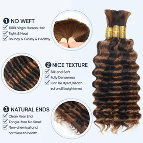 CyorHRT deep water wave braiding hair delivering full, durable length for lasting styles.
