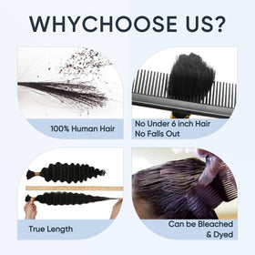 CyorHRT no-weft design helps protect the scalp during braids.