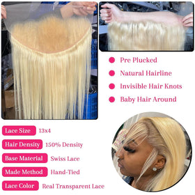 True to length CYSDRH Honey Blonde frontal with healthy tail supports versatile styling.