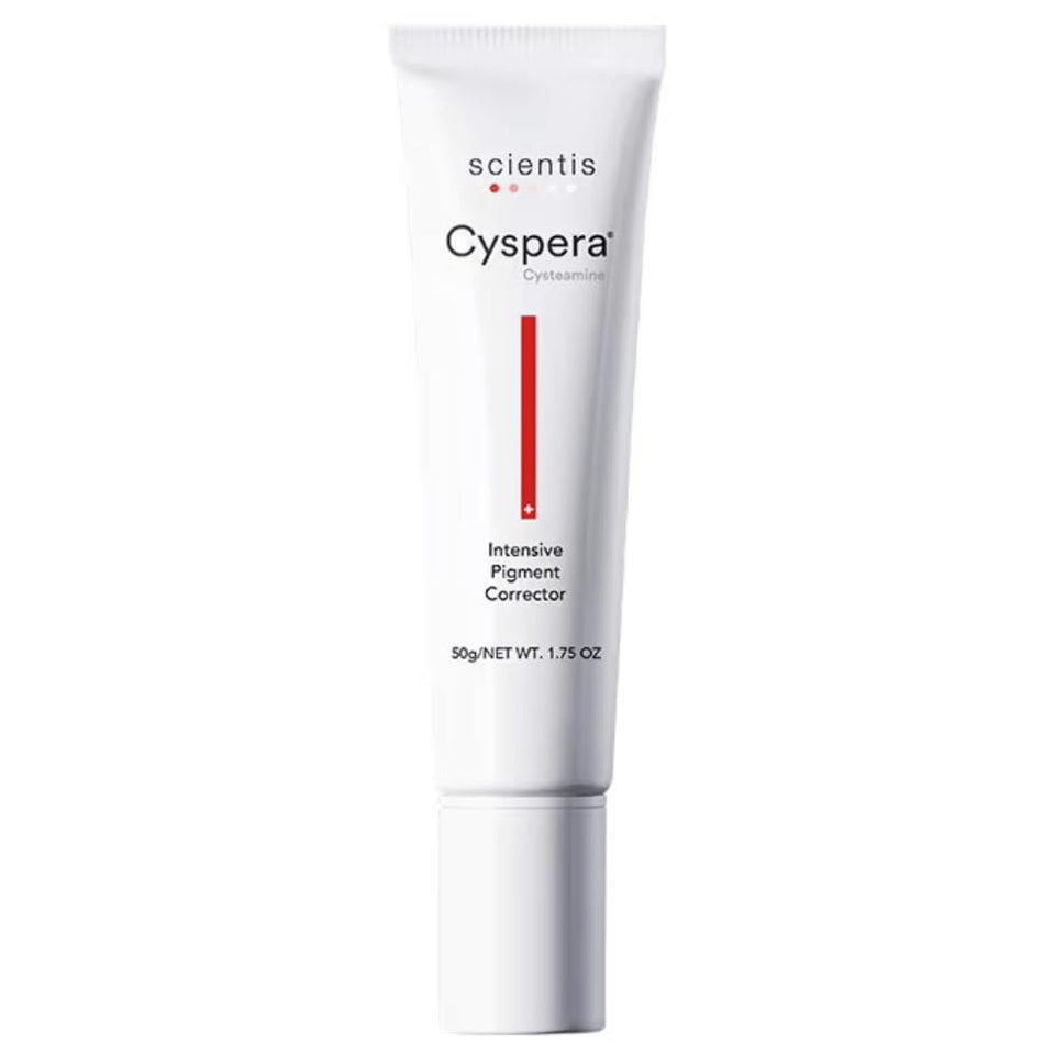 Cyspera Intensive Pigment Corrector bottle with targeted brightening for uneven skin tone