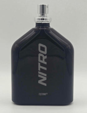 CyZone Nitro bottle top view for masculine everyday wear.