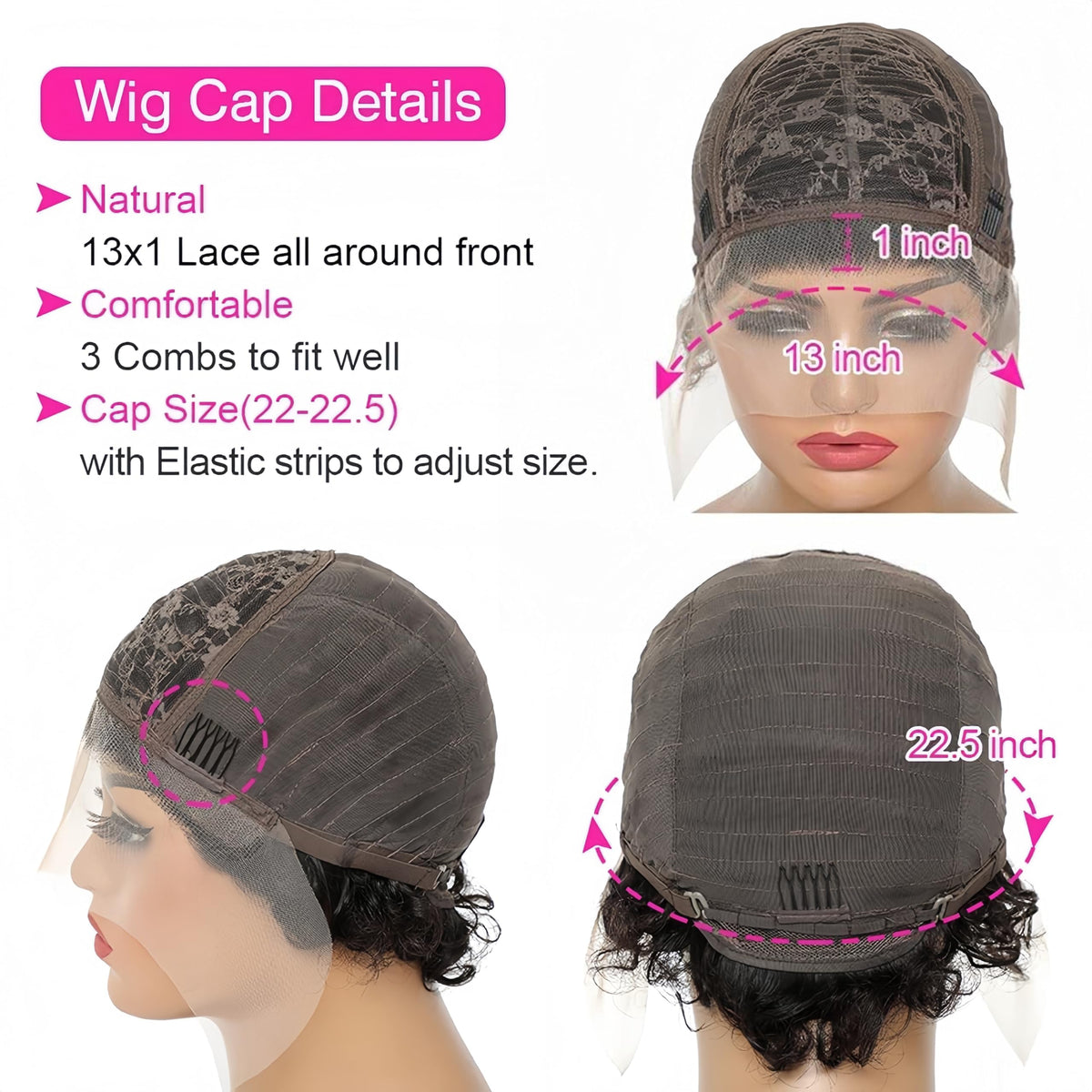 Czrleaty 13x1 transparent cap with bleached knots for a natural part.