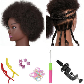 Czrleaty 100% human hair mannequin head for professional styling practice