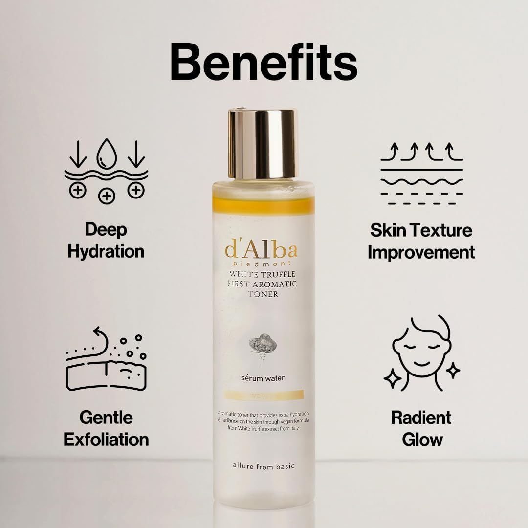d'alba Piedmont bi-phase soothing infusion shows two-layer formula with rose damascena and green tea