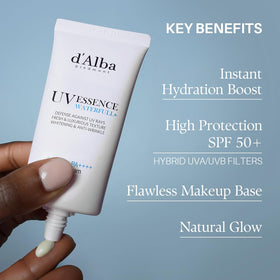 Morning skincare routine step with sunscreen as last layer.