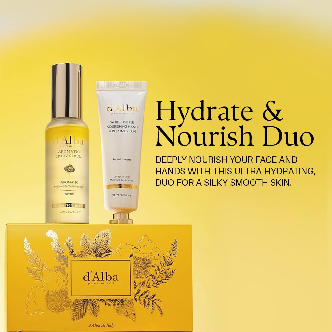 d'alba Piedmont Nourishing Hand Serum-cream jar delivers quick moisture