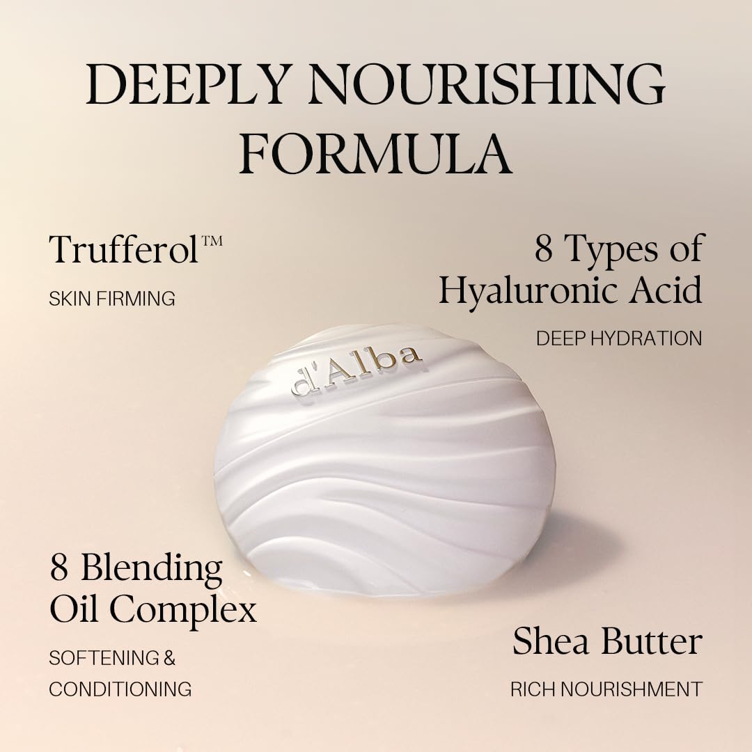 d'alba Piedmont Nourishing Objet Hand Cream ingredients with truffle and hyaluronic acids