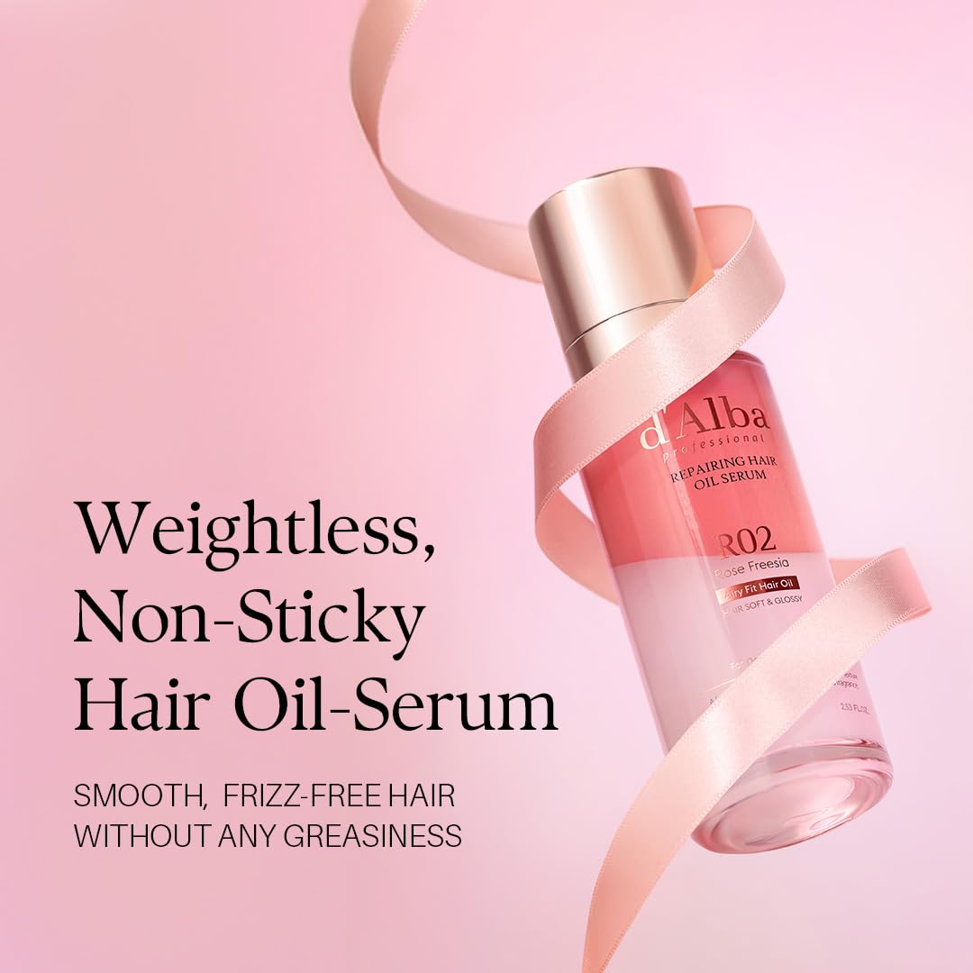 Glossy, silky finish suggested by the product in a lightweight, airy look