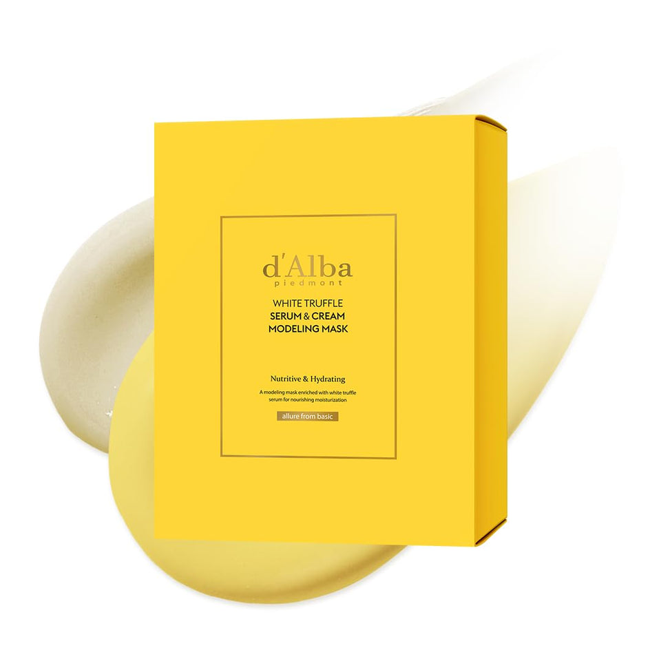 d'alba Piedmont white truffle modeling mask packaging for premium at-home care