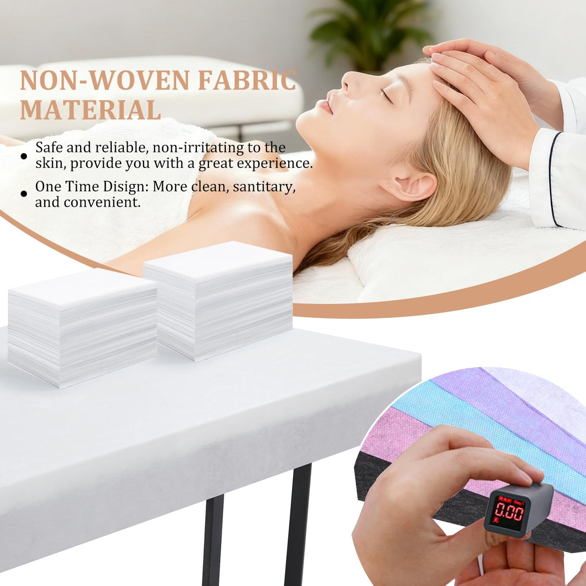 D DS CURTAIN thickened tear-resistant sheets ensure durability during treatments.