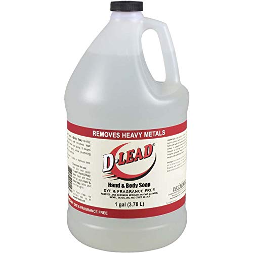 D-Lead Dye-Free Hand & Body Soap pour image, fragrance-free formula with glycerin.