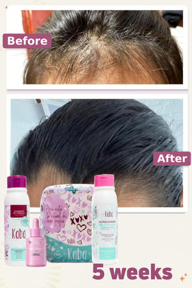 D'Luchi Bio Hair Mask jar with fruits and natural extracts for deeper conditioning.
