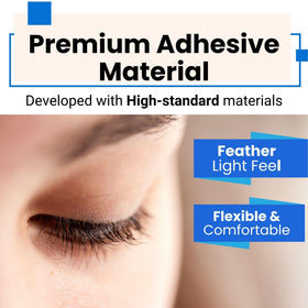 D-UP All-day wear eyelid strips stay put during daily activities.
