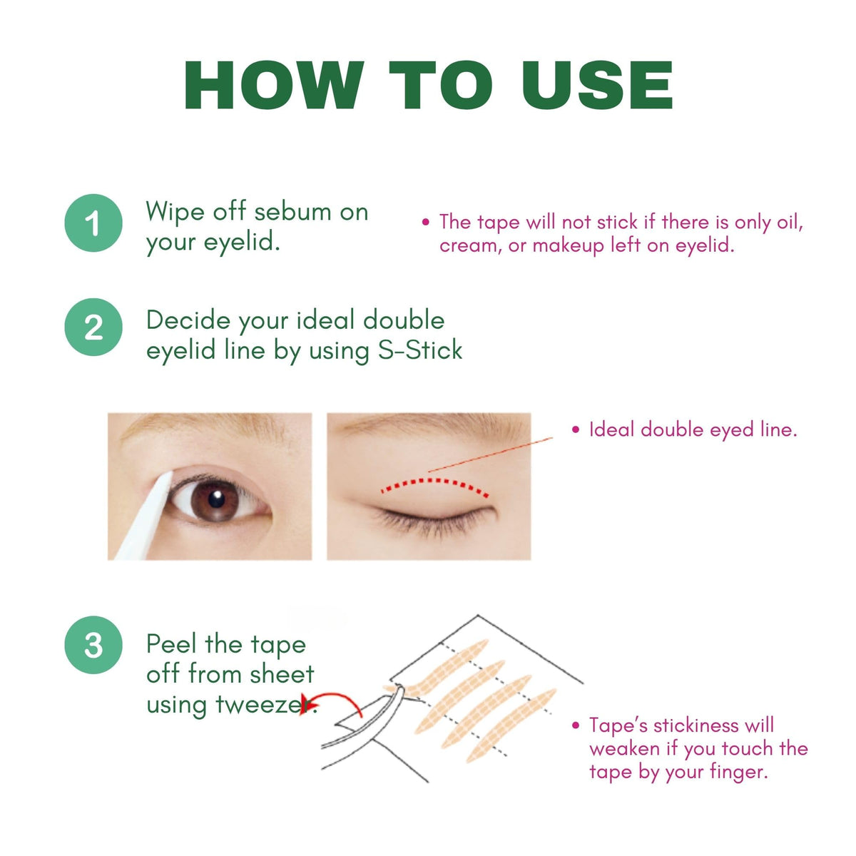 D-UP long-lasting wear eyelid tape offers all-day confidence in any setting.