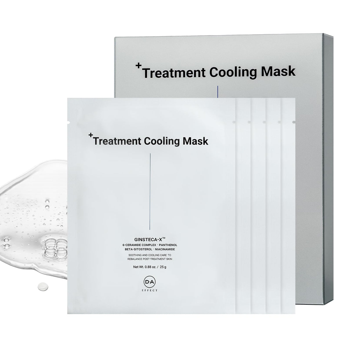 DA EFFECT cooling sheet mask packaging ready for refreshing skin