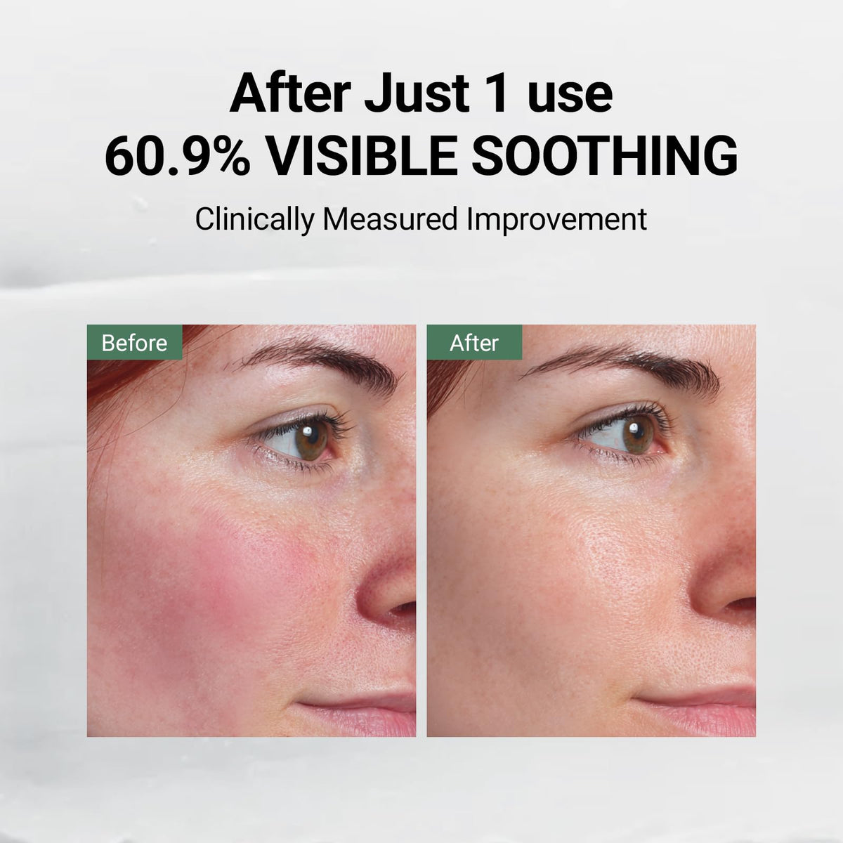 DA EFFECT Niacinamide focus suggests improved tone after skin stress