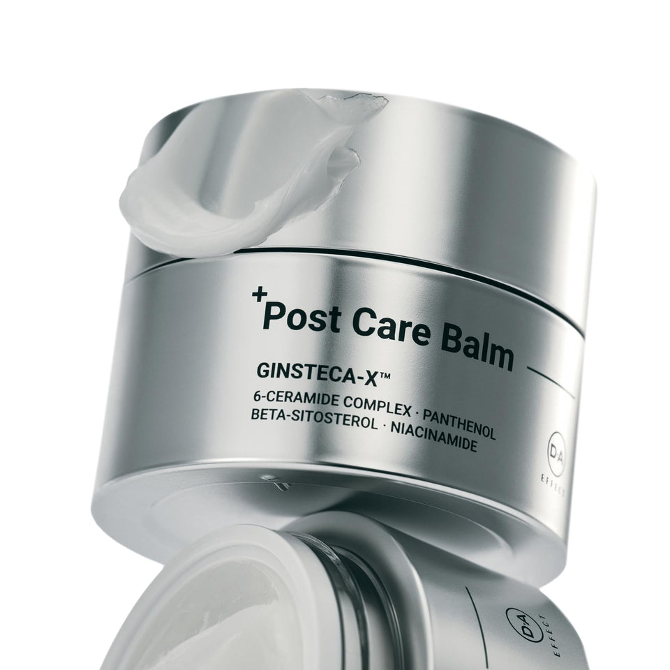 DA EFFECT Post Care Balm bottle shows soothing barrier repair for sensitive skin