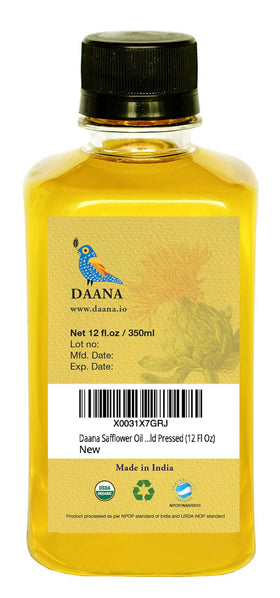 DAANA safflower oil massaged onto body skin care routine