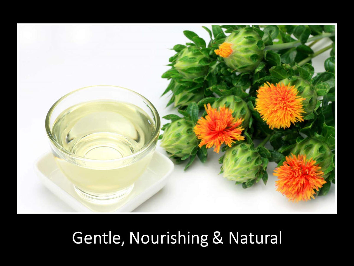 DAANA safflower oil massage on scalp for conditioning and shine