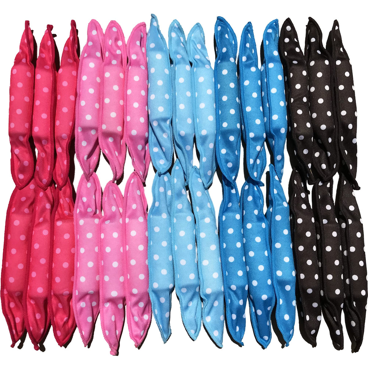 Dababell 40pcs soft curlers overnight pack for easy beachy waves.