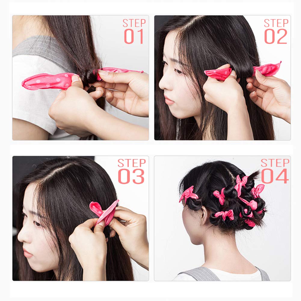 Dababell bright-colored rollers ideal for home salon-inspired styling.