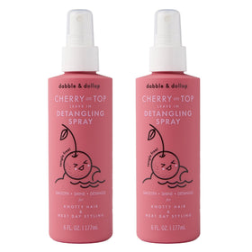 Dabble & Dollop Cherry on Top detangler bottle with 360° mist for easy application