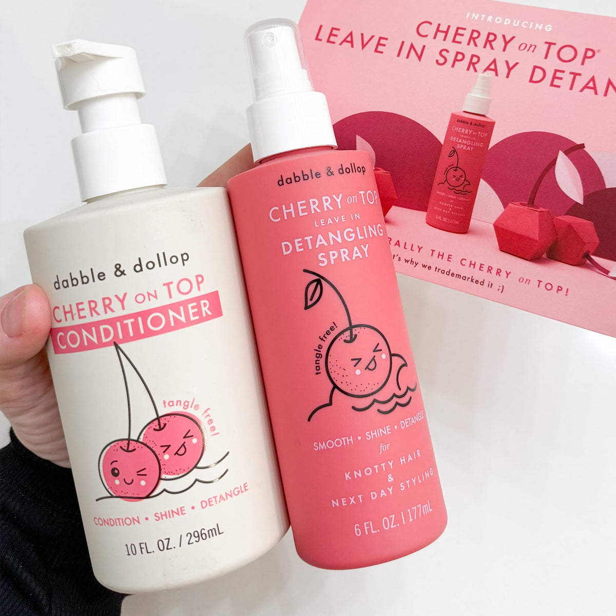 Ingredients label showing natural-origin formula without silicones or sulfates.