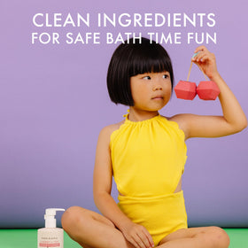 Dabble and Dollop Cherry on Top conditioner back label highlights natural-origin ingredients