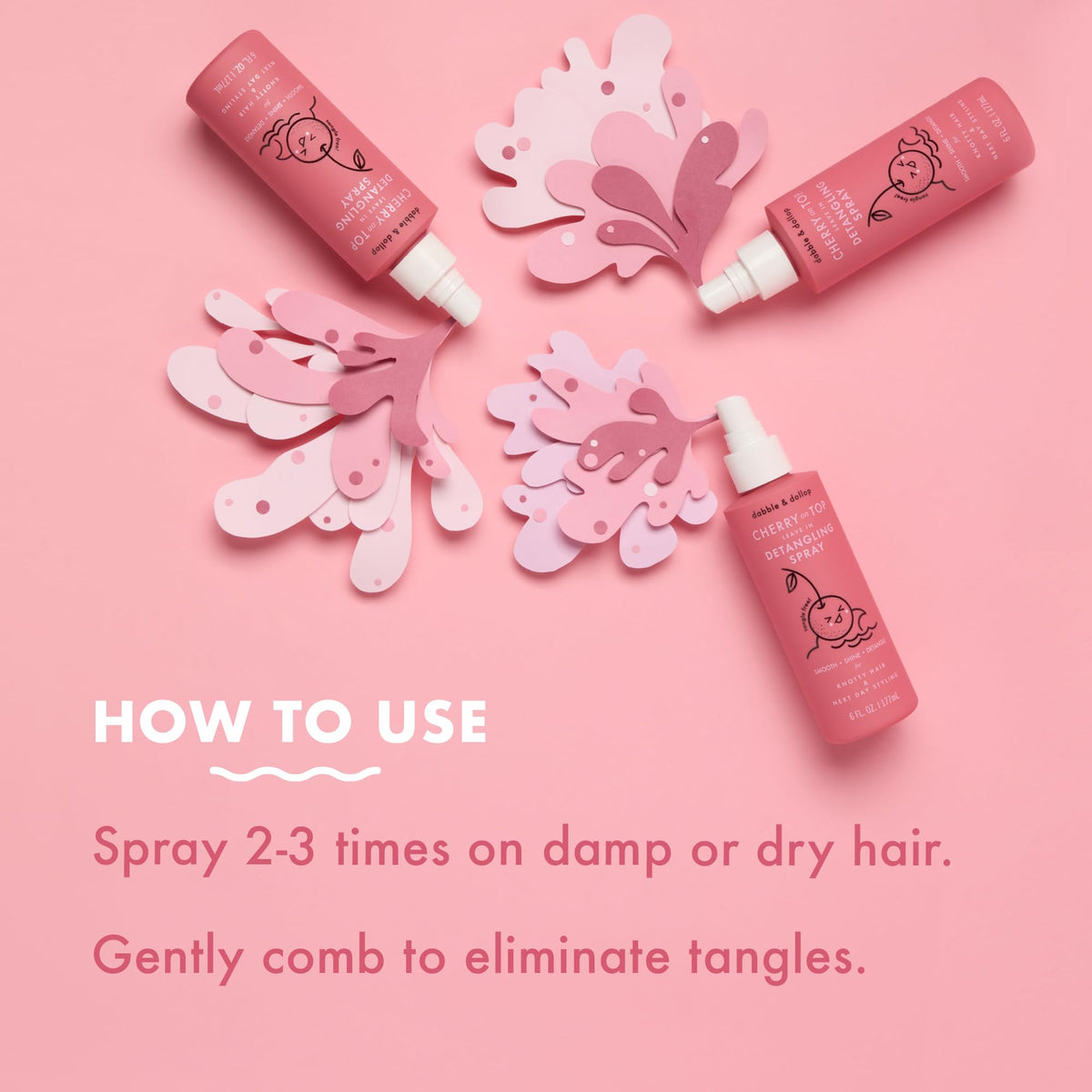 Dabble & Dollop Cherry on Top natural-origin ingredients label highlights clean formula