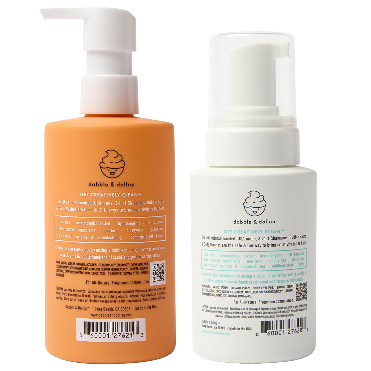 Dabble and Dollop Tangerine Vanilla scent evokes fresh orange cream aroma.