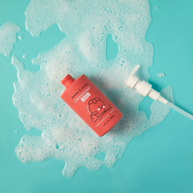 Dabble & Dollop strawberry kids 3-in-1 shampoo for soft, easy-to-brush hair