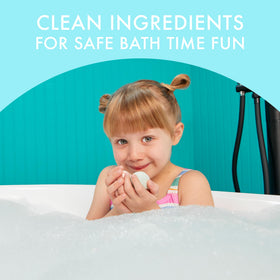 Dabble & Dollop Vanilla Whip 3-in-1 cleanses hair and skin with bubbles.