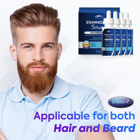 Four-bottles DABIDA minoxidil pack shown for multi-pack value