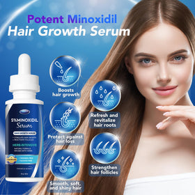 Man applying DABIDA serum to thinning scalp for fuller-looking hair