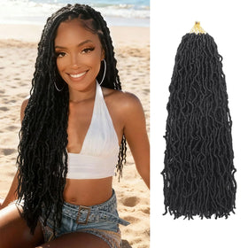 DACAI XIU faux locs crochet hair in 20-inch length for quick everyday looks.