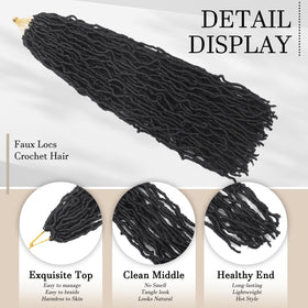 DACAI XIU handwoven soft locs offer breathable comfort for all-day wear.