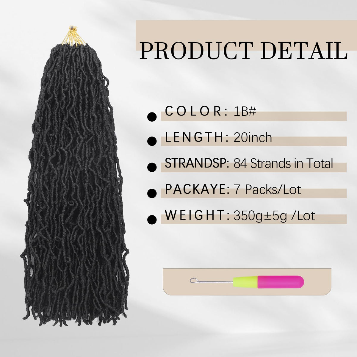 DACAI XIU pre-curled faux locs enable easy installation and fast styling.